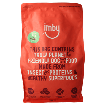 Imby Pet Food Hondenbrokken insecteneiwit extra klein 1 - 10kg 1500 Gram - DrogistWereld