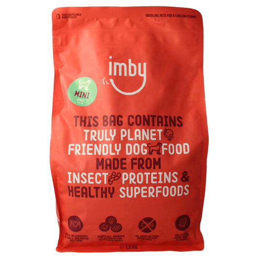 Imby Pet Food Hondenbrokken insecteneiwit extra klein 1 - 10kg 1500 Gram - DrogistWereld