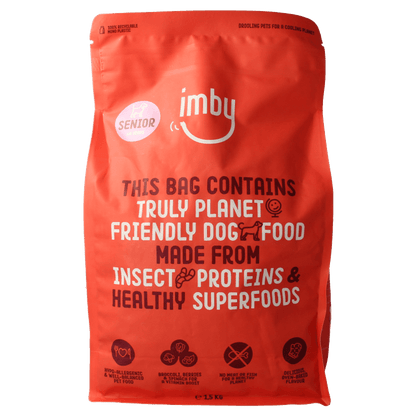 Imby Pet Food Hondenbrokken insecteneiwitten hond senior 8+ 1500 Gram - DrogistWereld