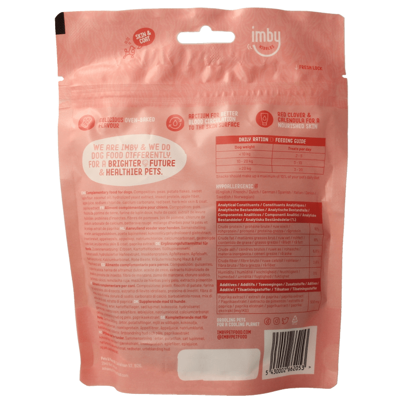 Imby Pet Food Hondensnack biscuit insecteneiwitten 100 Gram - DrogistWereld