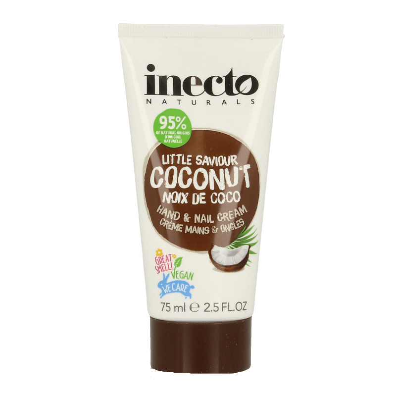 Inecto Naturals Coconut hand & nagelcreme 75 Milliliter - DrogistWereld
