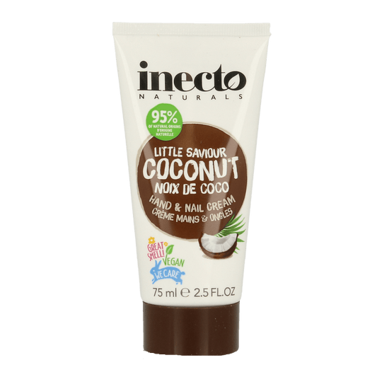 Inecto Naturals Coconut hand & nagelcreme 75 Milliliter - DrogistWereld
