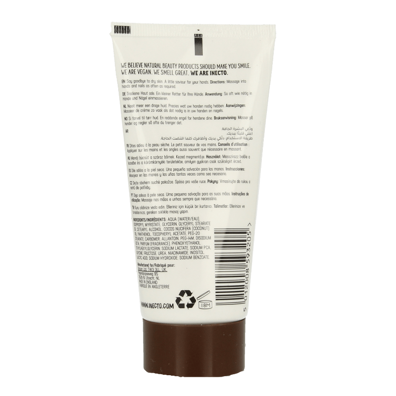 Inecto Naturals Coconut hand & nagelcreme 75 Milliliter - DrogistWereld