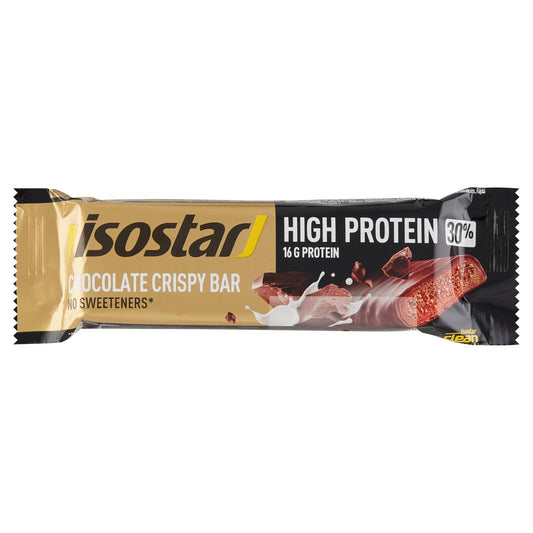 Isostar High protein 30 bar chocolate crispy 55 Gram - DrogistWereld