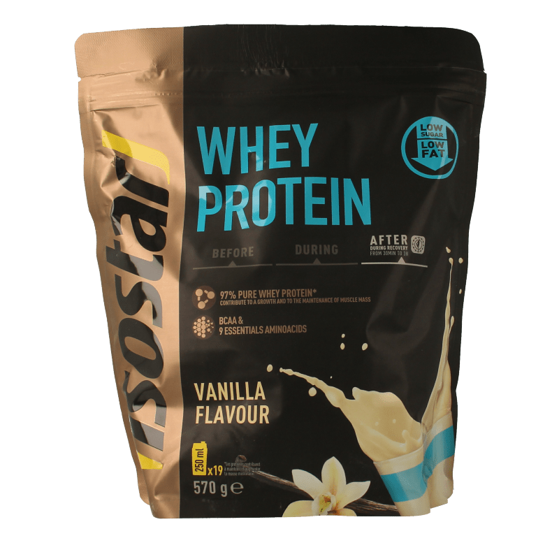 Isostar Whey protein vanilla 570 Gram - DrogistWereld