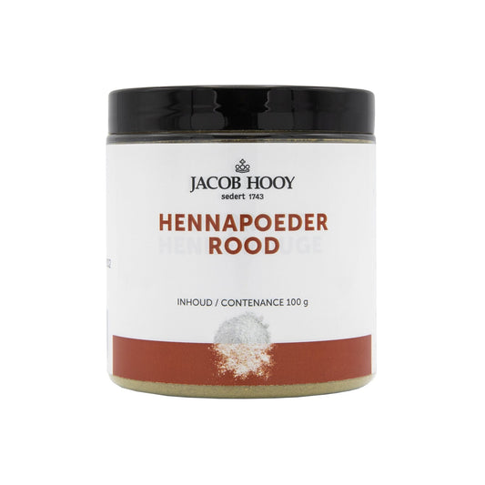 Jacob Hooy Hennapoeder rood potje 100 Gram - DrogistWereld