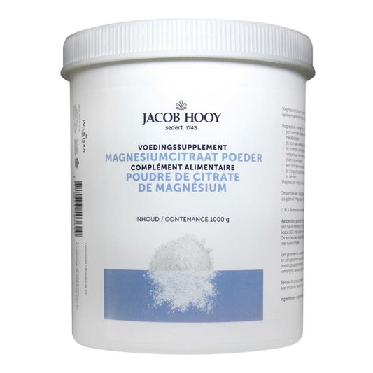 Jacob Hooy Magnesiumcitraat poeder 1 Kilogram - DrogistWereld