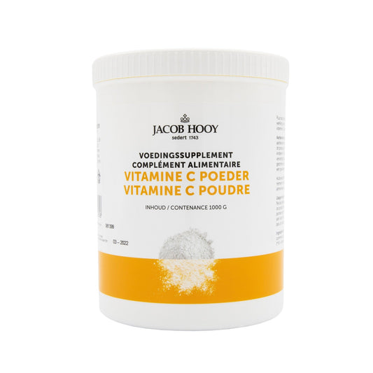 Jacob Hooy Vitamine C Ascorbinezuur pot 1 Kilogram - DrogistWereld