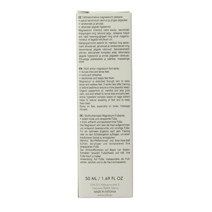 Joik Organics Organic foot spray magnesium 50 Milliliter - DrogistWereld
