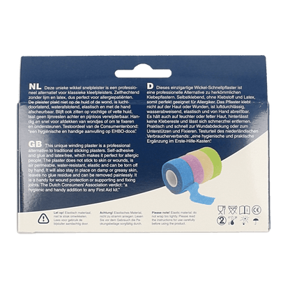 Joy2protect Snelpleisters blauw 2.5cm x 4.5m 2 Rol - DrogistWereld