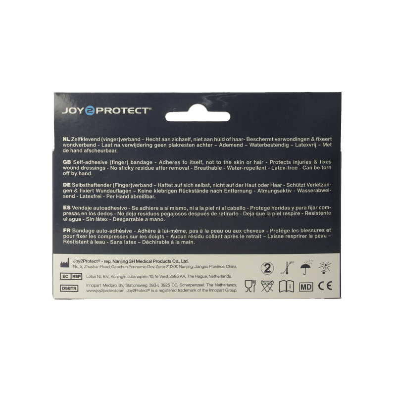 Joy2protect Snelpleisters huidskleur 2.5cm x 4.5m 2 Rol - DrogistWereld