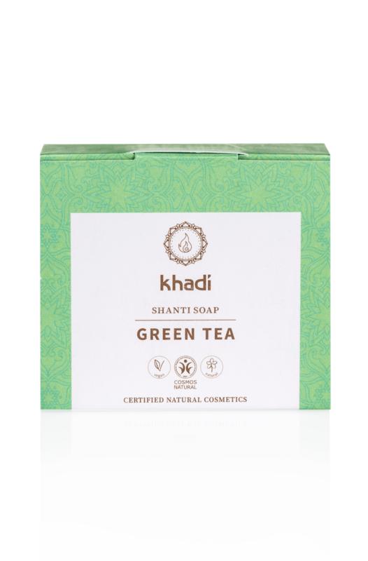 Khadi Groene thee zeep 100 Gram - DrogistWereld