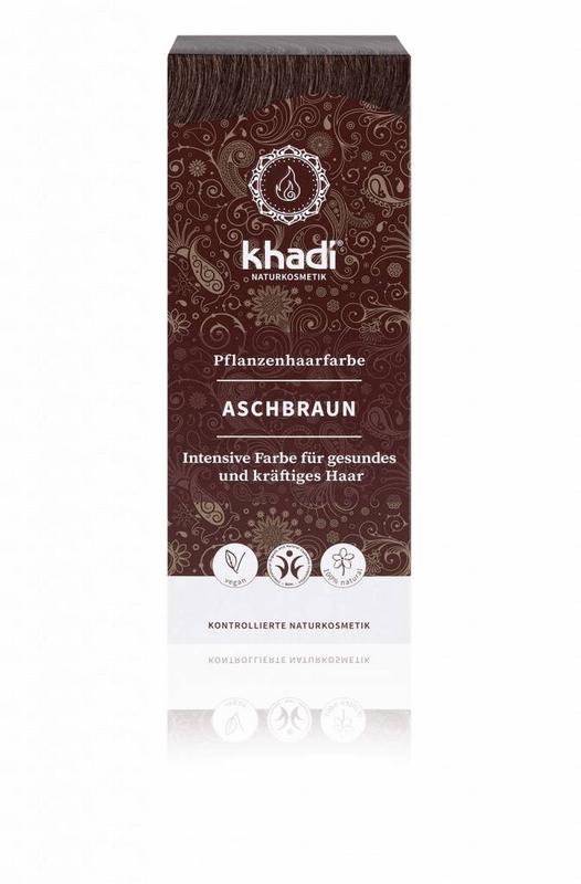 Khadi Haarkleur ash brown 100 Gram - DrogistWereld