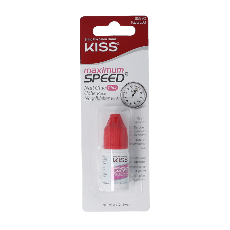 Kiss Nail glue max speed pink 1 Stuks - DrogistWereld
