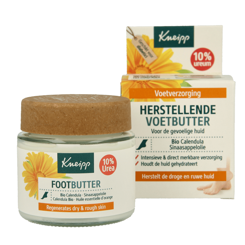 Kneipp Foot care voetbutter calendula sinaasappelolie 100 Milliliter - DrogistWereld