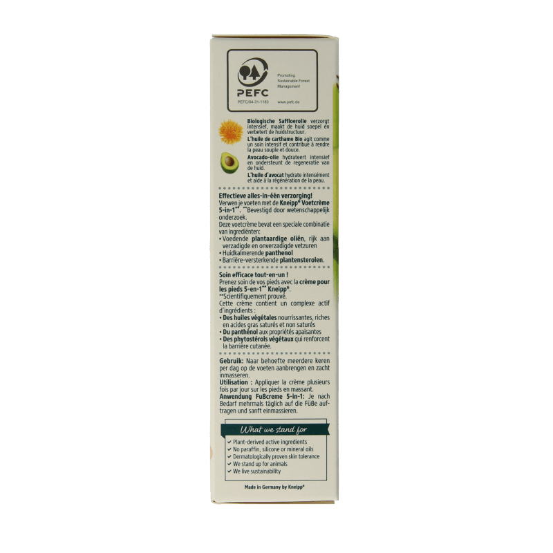 Kneipp Foot care voetcreme 5 - in - 1 75 Milliliter - DrogistWereld