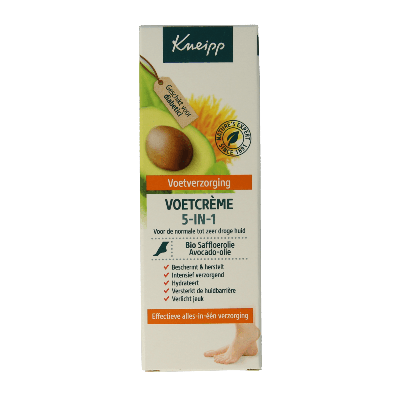 Kneipp Foot care voetcreme 5 - in - 1 75 Milliliter - DrogistWereld