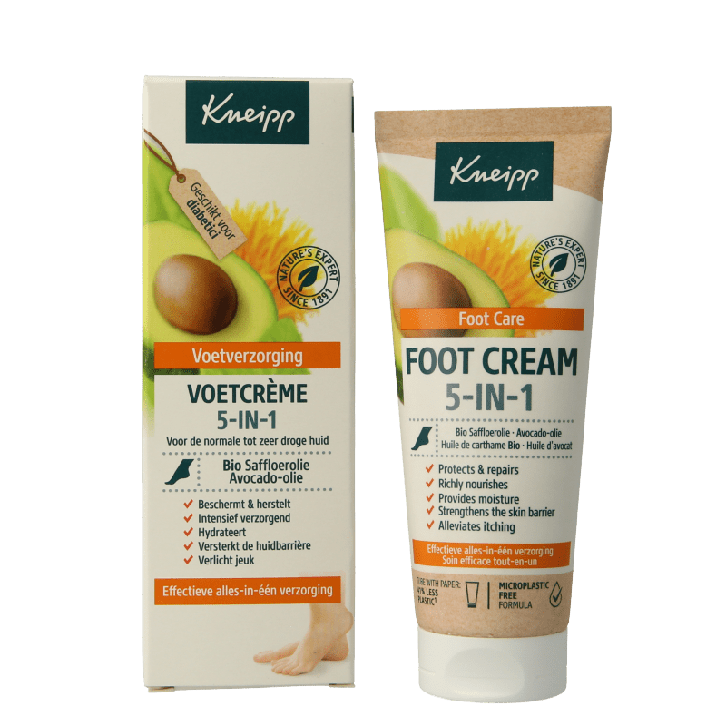 Kneipp Foot care voetcreme 5 - in - 1 75 Milliliter - DrogistWereld