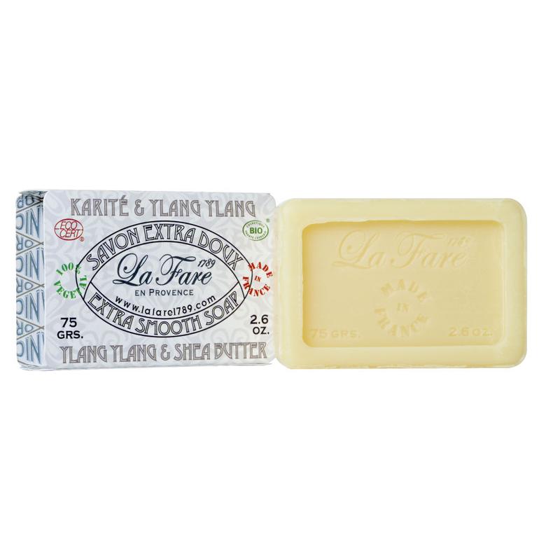 La Fare 1789 Zeep extra smooth shea butter ylang ylang 75 Gram - DrogistWereld