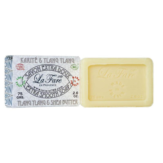 La Fare 1789 Zeep extra smooth shea butter ylang ylang 75 Gram - DrogistWereld