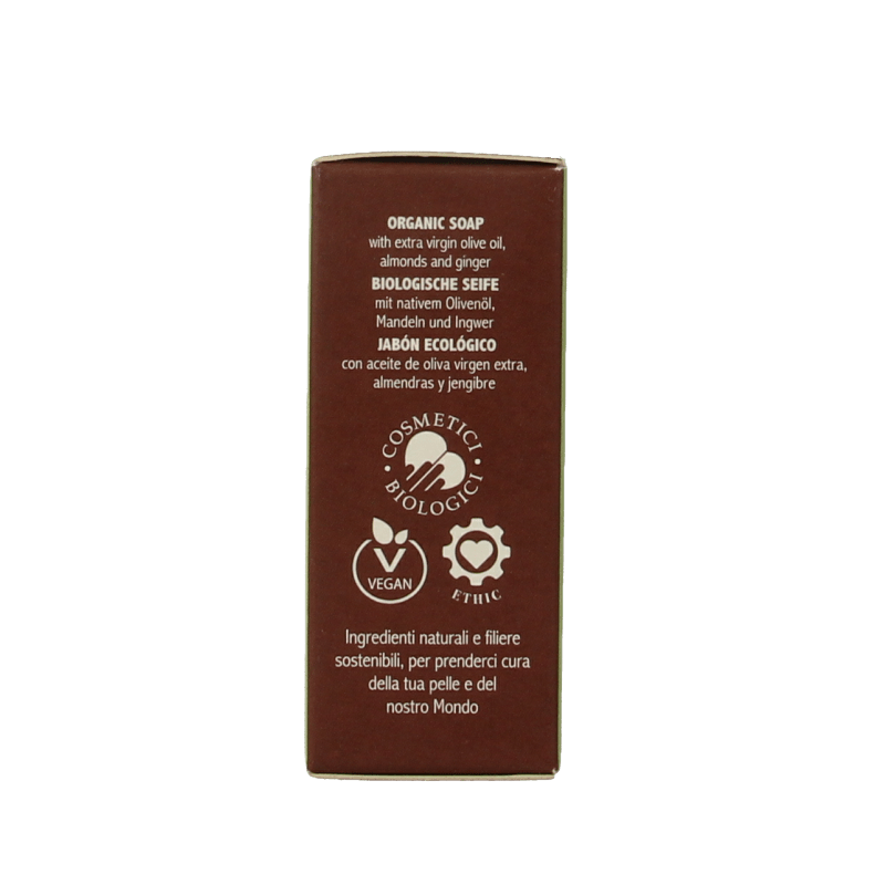La Saponaria Zeep olive oil almond ginger 100 Gram - DrogistWereld