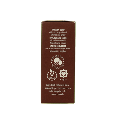 La Saponaria Zeep olive oil almond ginger 100 Gram - DrogistWereld