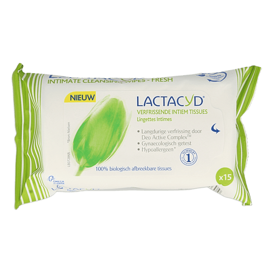 Lactacyd Tissues verfrissend 15 Stuks - DrogistWereld