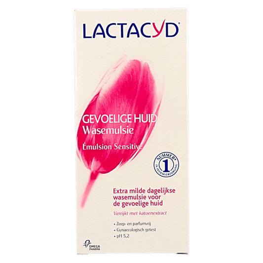 Lactacyd Wasemulsie gevoelige huid 200 Milliliter - DrogistWereld