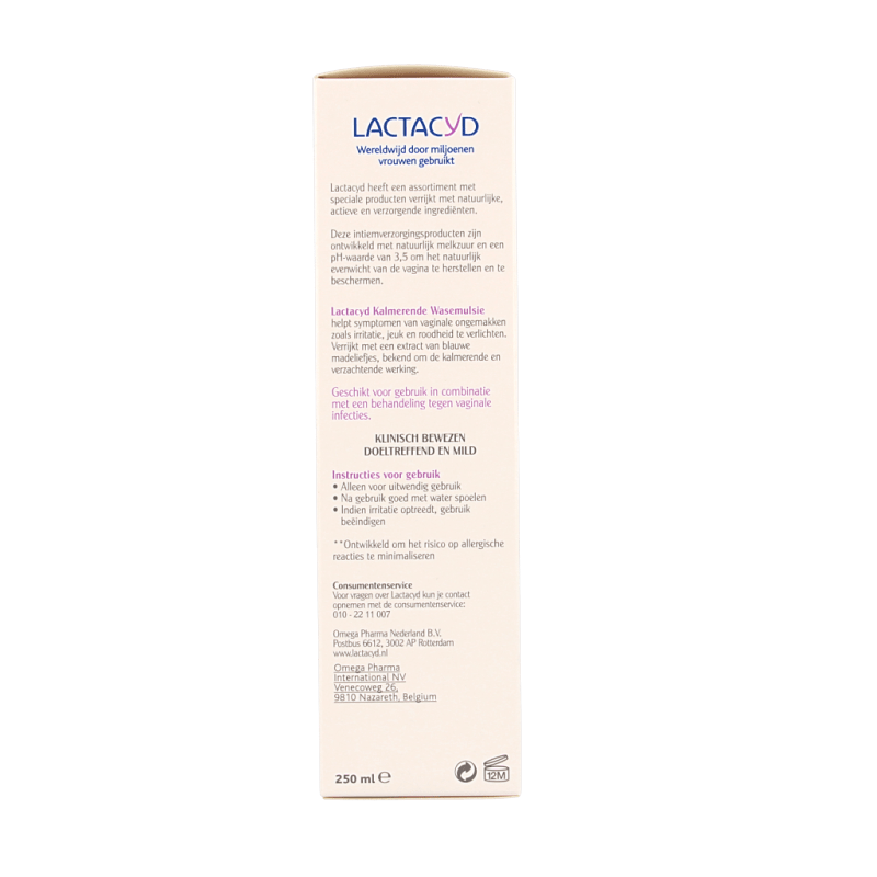 Lactacyd Wasemulsie kalmerend 250 Milliliter - DrogistWereld