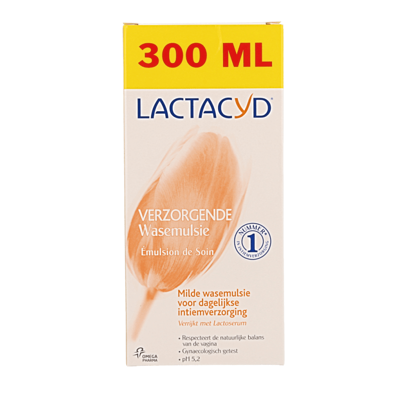 Lactacyd Wasemulsie verzorgend 300 Milliliter - DrogistWereld