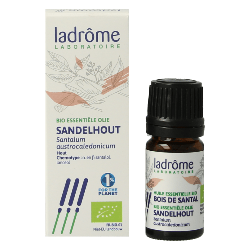Ladrome Sandelhout olie bio 5 Milliliter - DrogistWereld