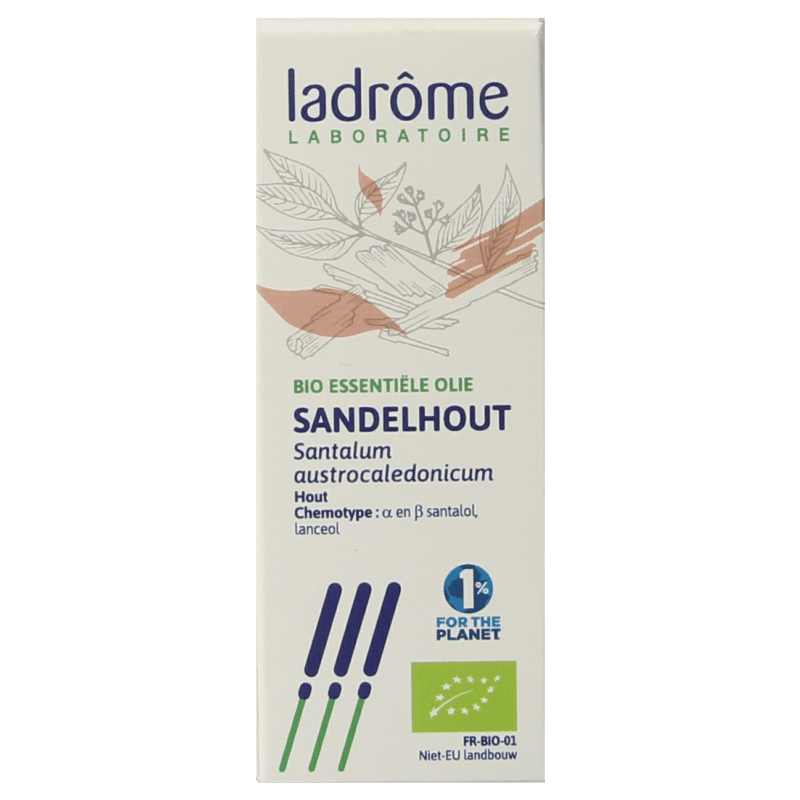 Ladrome Sandelhout olie bio 5 Milliliter - DrogistWereld