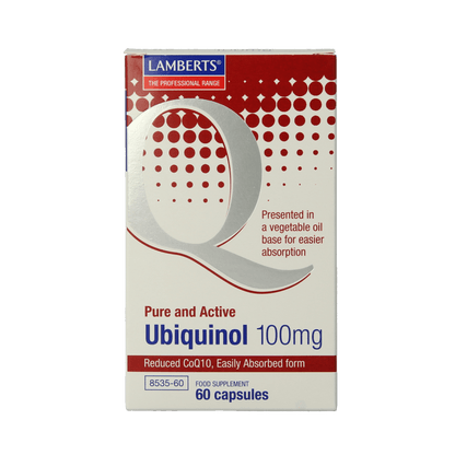 Lamberts Co enzym Q10 100mg (Ubiquinol) 60 Capsules - DrogistWereld