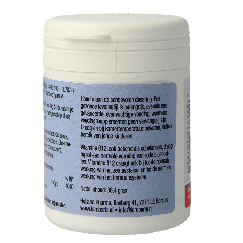 Lamberts Vitamine B12 100mcg 100 Tabletten - DrogistWereld