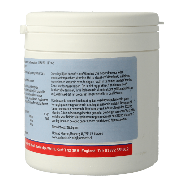 Lamberts Vitamine C 1000 Time release & bioflavonoiden 180 Tabletten - DrogistWereld