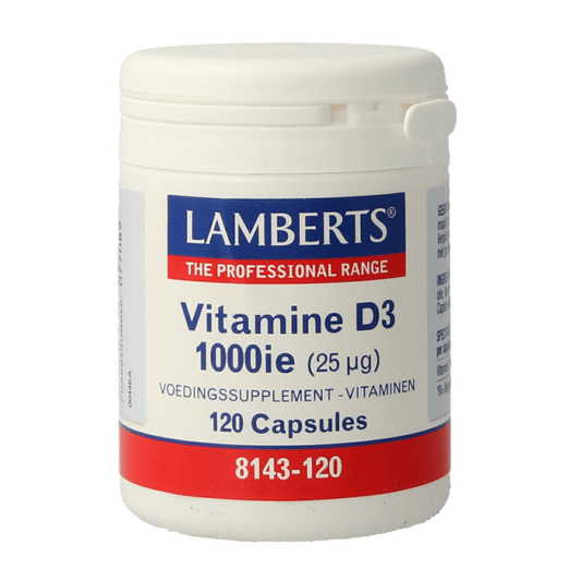 Lamberts Vitamine D3 1000IE/25mcg 120 Capsules - DrogistWereld