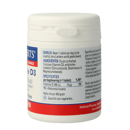 Lamberts Vitamine D3 400IE/10mcg 120 Tabletten - DrogistWereld