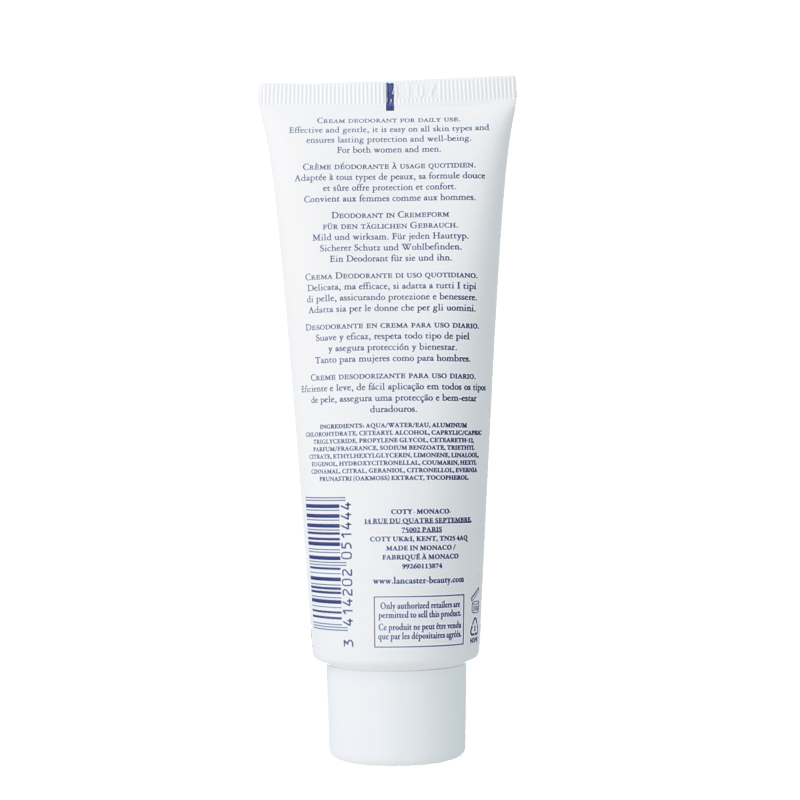 Lancaster Deodorant cream 125 Milliliter - DrogistWereld