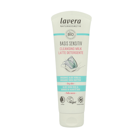 Lavera Basis Sensitive cleansing milk 125 Milliliter - DrogistWereld