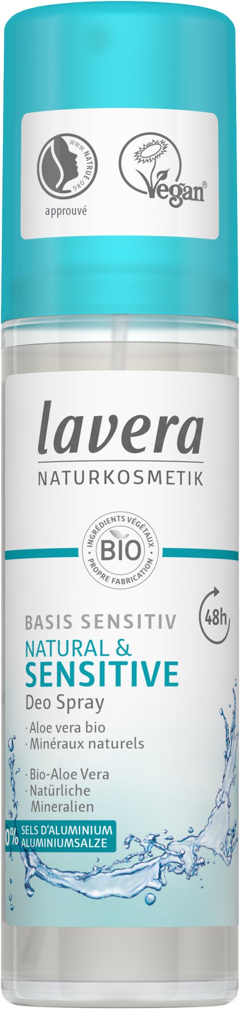 Lavera Deodorant spray basis sensitiv bio 75 Milliliter - DrogistWereld