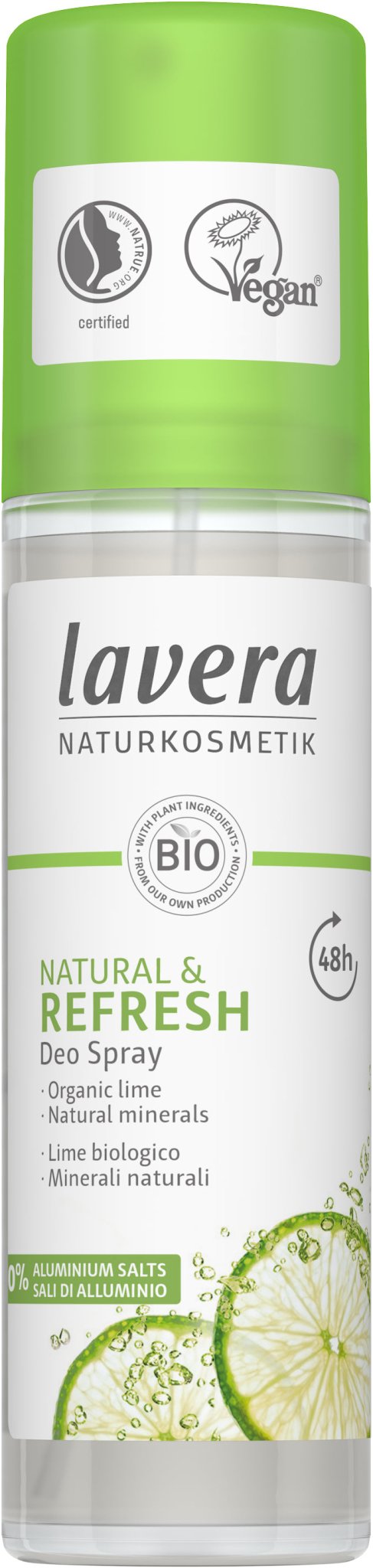 Lavera Deodorant spray natural & refresh bio 75 Milliliter - DrogistWereld