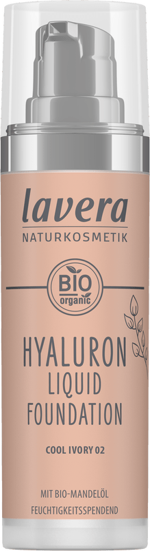Lavera Hyaluron liquid foundation cool ivory 02 bio 30 Milliliter - DrogistWereld