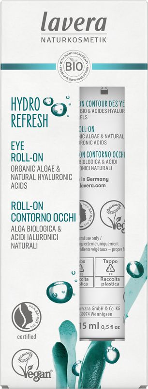 Lavera Hydro refresh eye roll - on 15 Milliliter - DrogistWereld