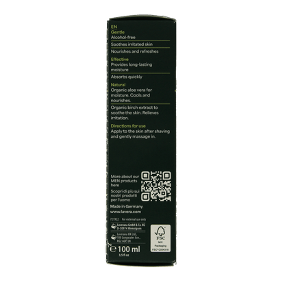 Lavera Men sensitiv aftershave balm bio 100 Milliliter - DrogistWereld