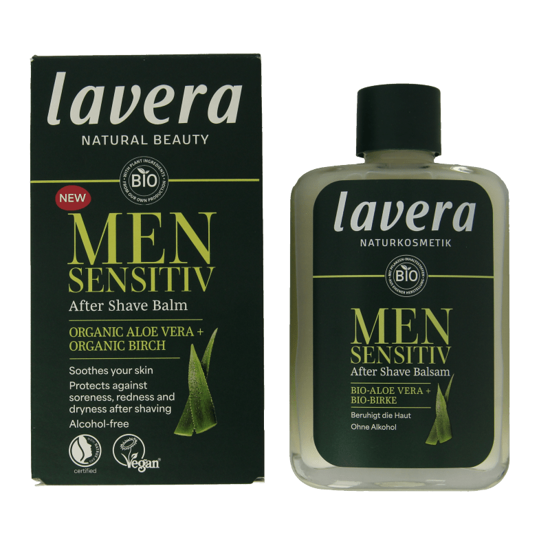 Lavera Men sensitiv aftershave balm bio 100 Milliliter - DrogistWereld