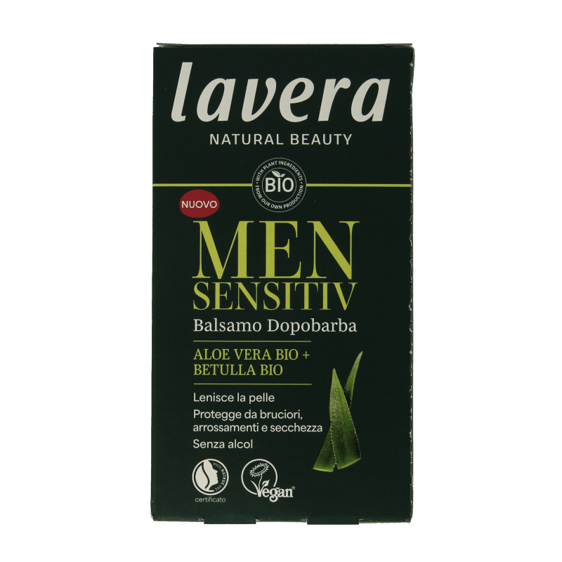 Lavera Men sensitiv aftershave balm bio 100 Milliliter - DrogistWereld