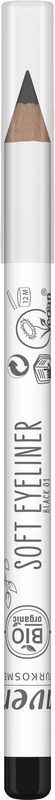 Lavera Soft eyeliner black 01 bio 1 Stuks - DrogistWereld