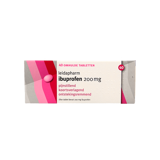 Leidapharm Ibuprofen 200mg 40 Tabletten - DrogistWereld