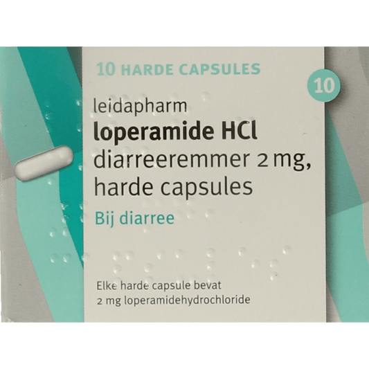 Leidapharm Loperamide 2mg 10 Capsules - DrogistWereld