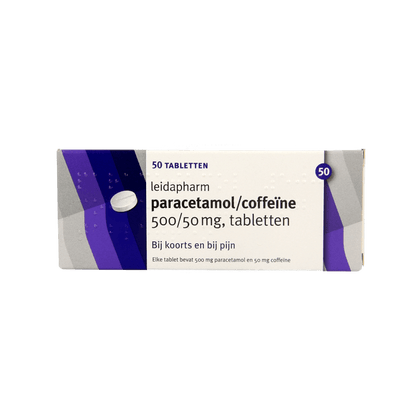 Leidapharm Paracetamol/coffeine CP 550 50 Tabletten - DrogistWereld